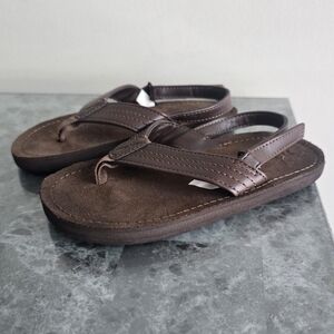 Childrens Place Brown Leather Sandals Toddler Boy Size 10/11